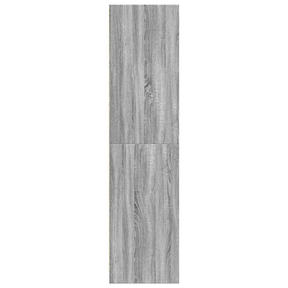 Kledingkast 30x50x200 cm bewerkt hout grijs sonoma eikenkleur