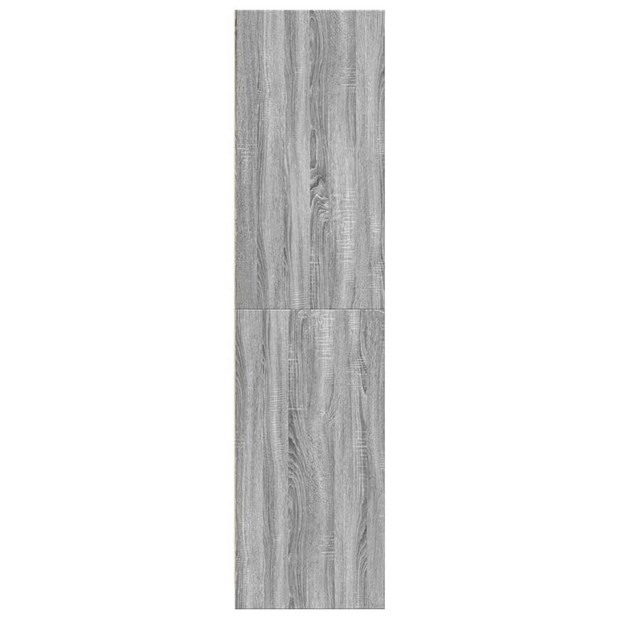 Kledingkast 30x50x200 cm bewerkt hout grijs sonoma eikenkleur