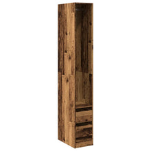 Kledingkast 30x50x200 cm bewerkt hout oud hout