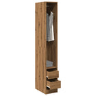 Wardrobe 30x50x200 cm processed wood artisanal oak colour