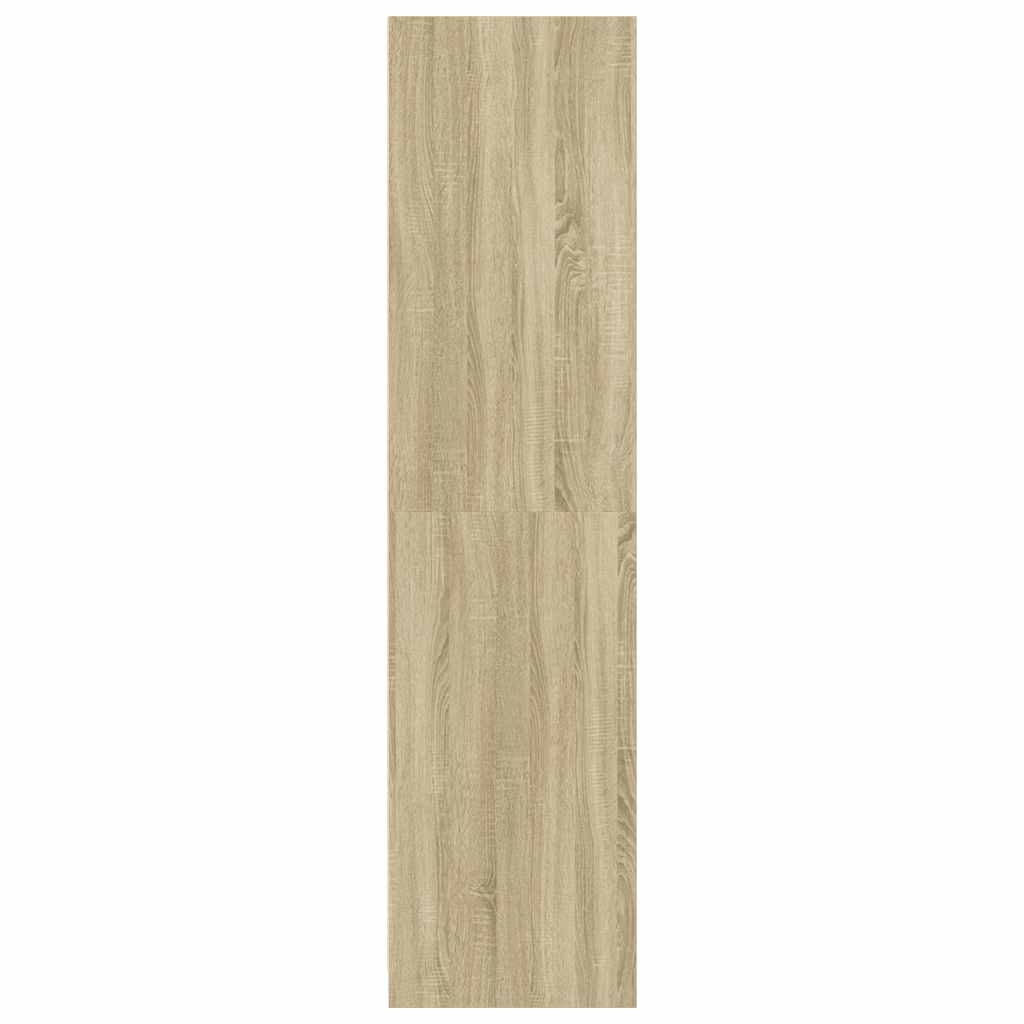 Kledingkast 80x50x200 cm bewerkt hout sonoma eikenkleurig