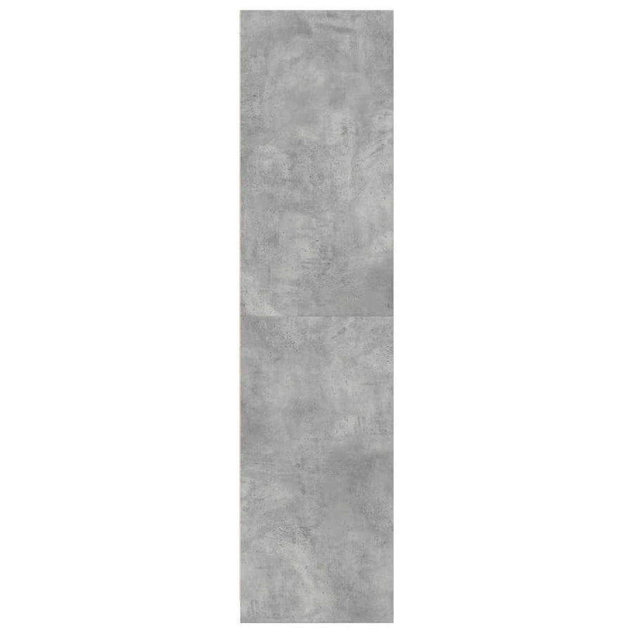 Kledingkast 80x50x200 cm bewerkt hout betongrijs