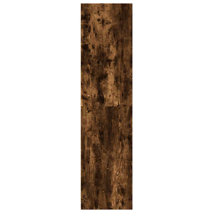 Kledingkast 80x50x200 cm bewerkt hout gerookt eikenkleurig