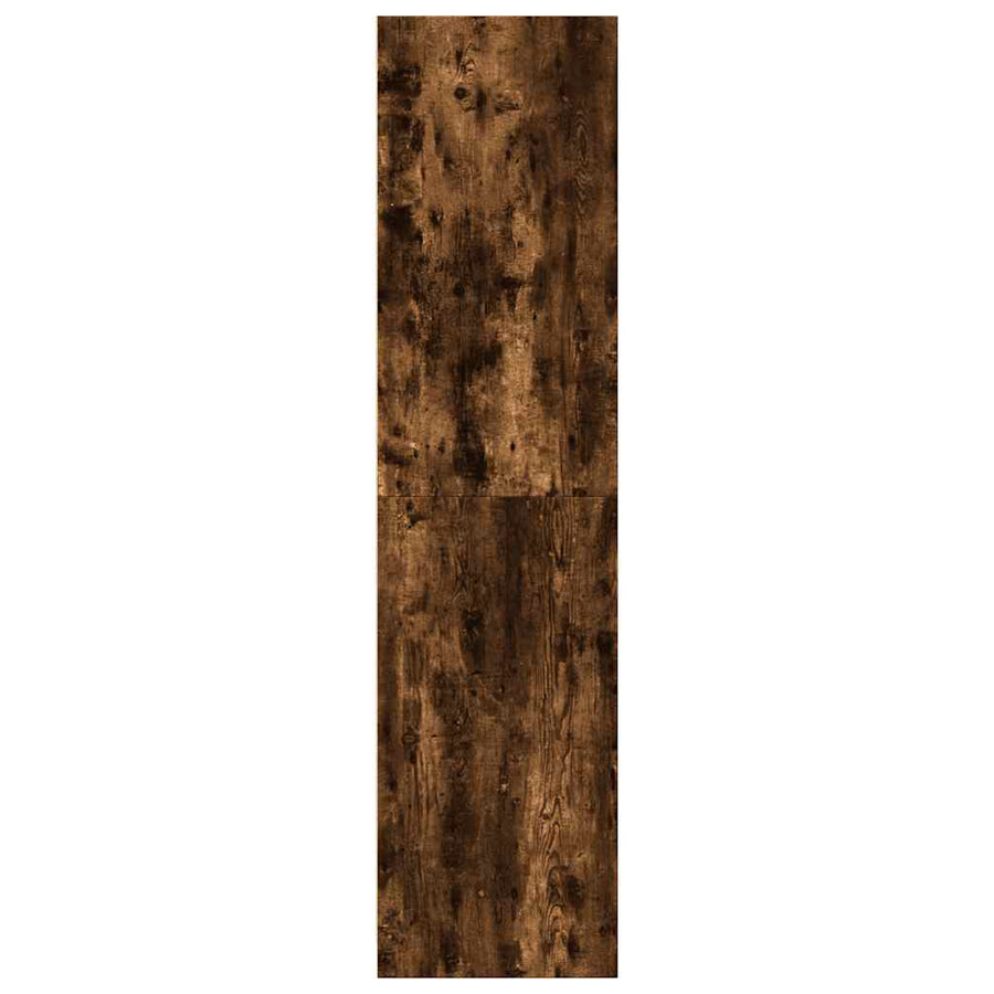 Kledingkast 80x50x200 cm bewerkt hout gerookt eikenkleurig