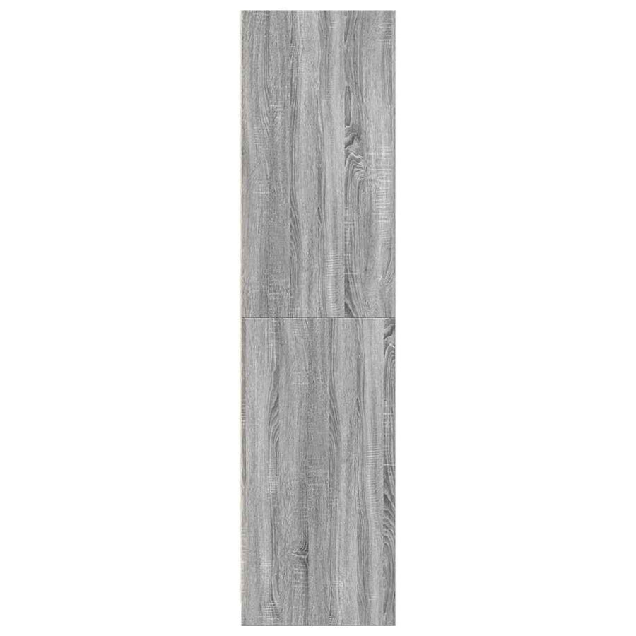 Kledingkast 80x50x200 cm bewerkt hout grijs sonoma eikenkleur