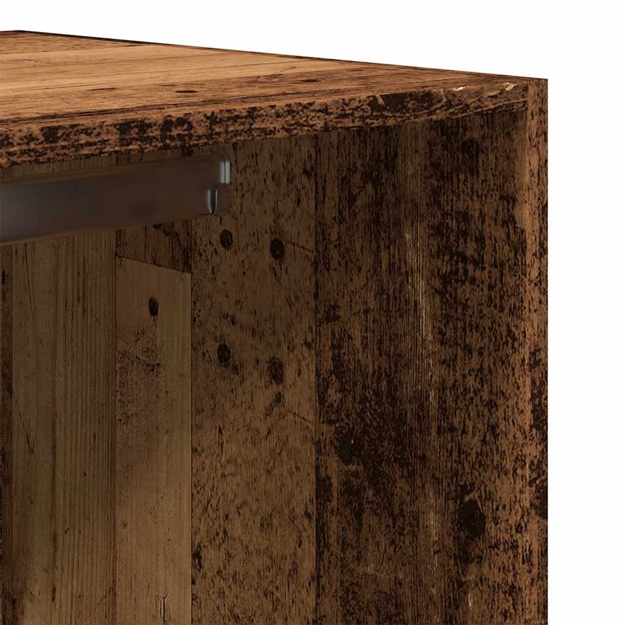 Kledingkast 80x50x200 cm bewerkt hout oud hout