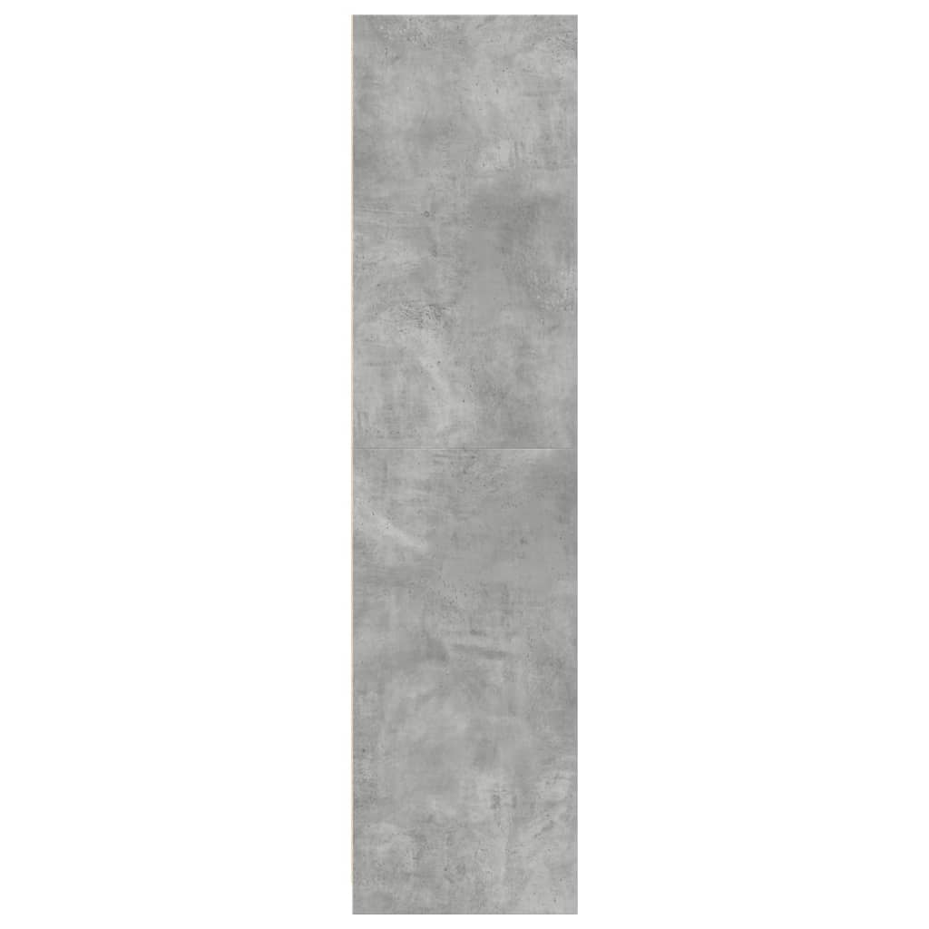 Kledingkast 80x50x200 cm bewerkt hout betongrijs