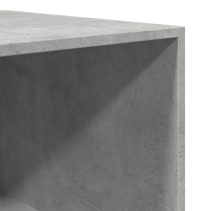 Kledingkast 80x50x200 cm bewerkt hout betongrijs