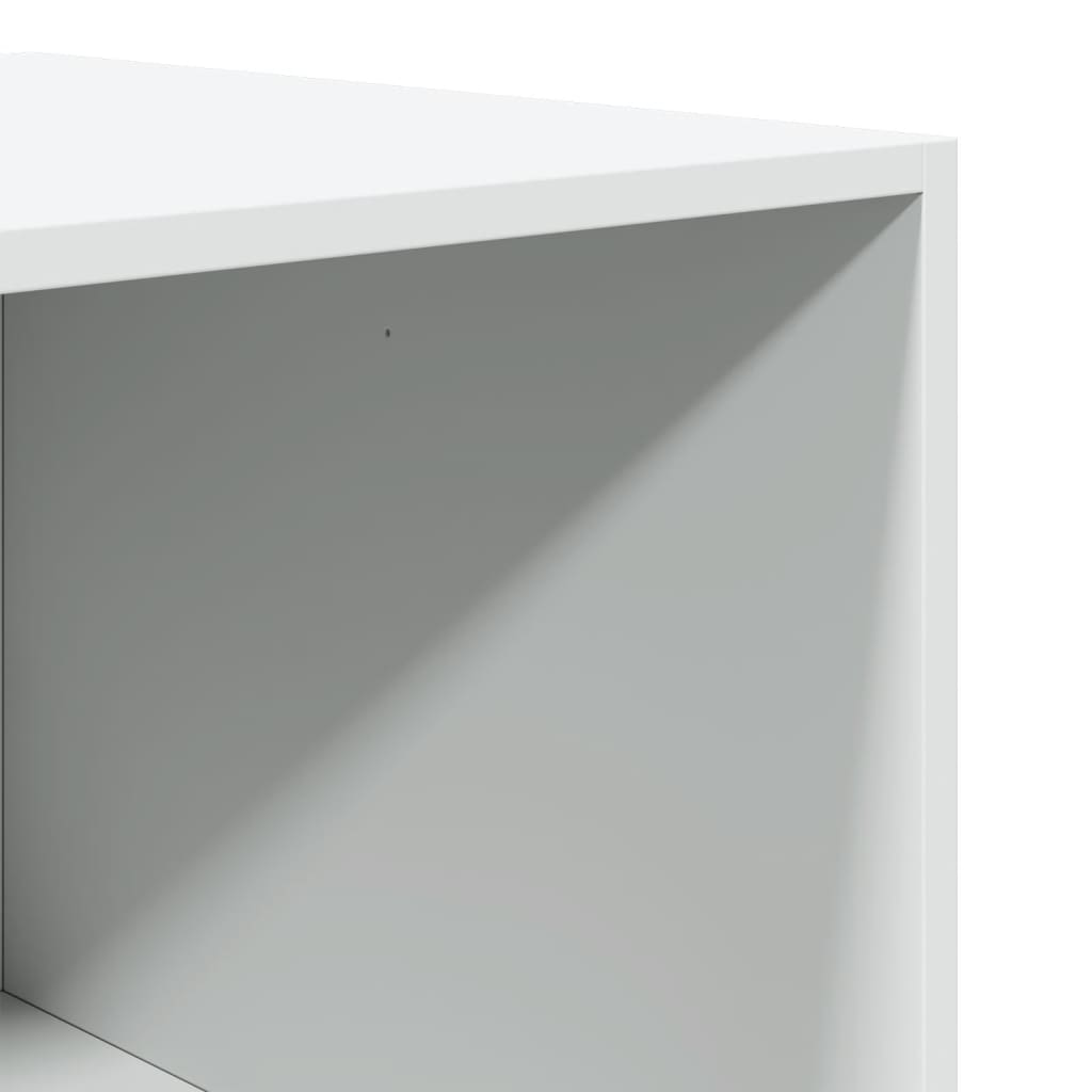 Kledingkast 100x50x200 cm bewerkt hout wit