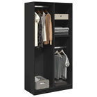 Wardrobe 100x50x200 cm treated wood black