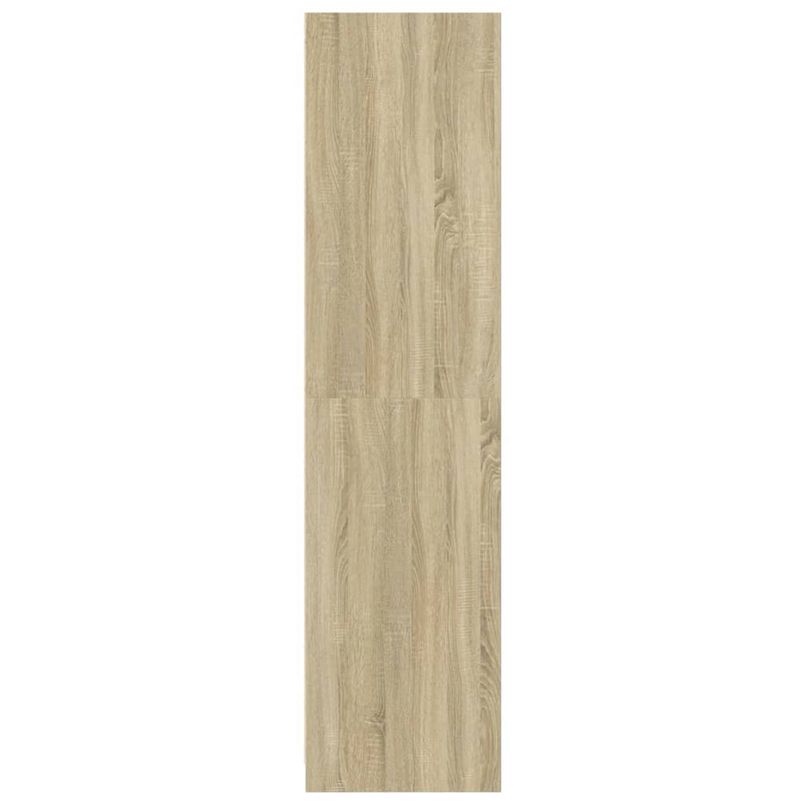 Kledingkast 100x50x200 cm bewerkt hout sonoma eikenkleurig