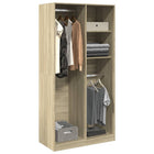 Wardrobe 100x50x200 cm engineered wood Sonoma oak-coloured