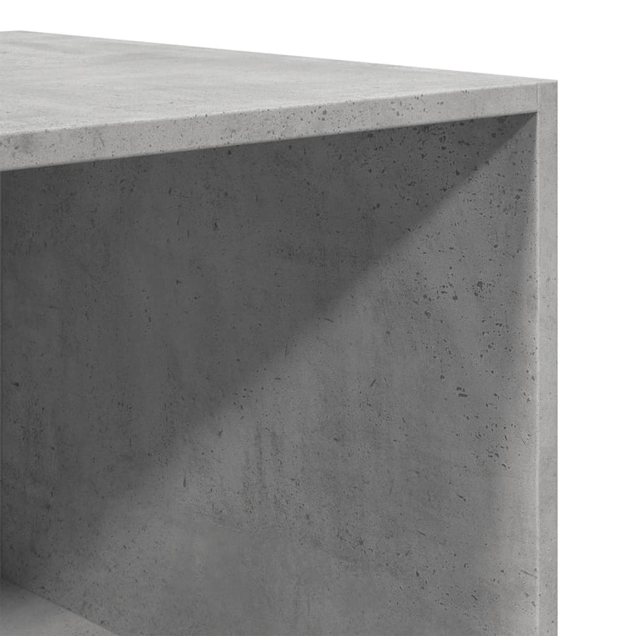 Kledingkast 100x50x200 cm bewerkt hout betongrijs