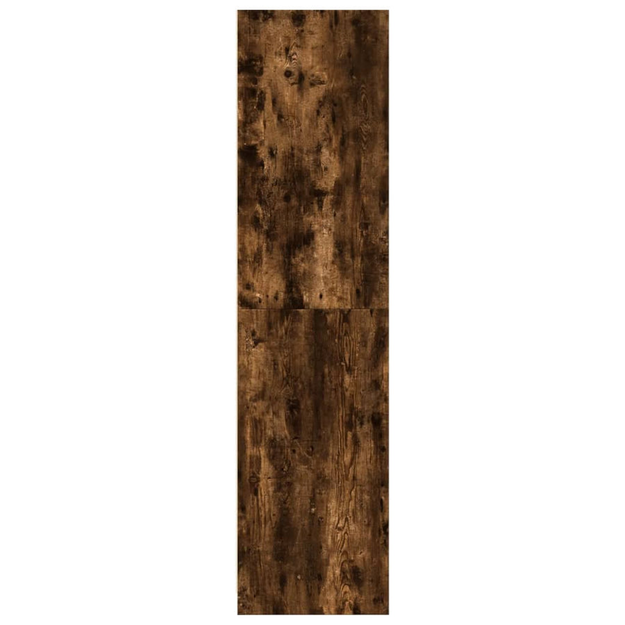 Kledingkast Bewerkt Hout Kleurig Gerookt Eiken 2 schappen