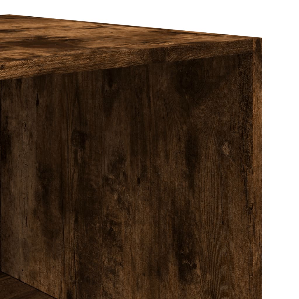 Kledingkast Bewerkt Hout Kleurig Gerookt Eiken 2 schappen