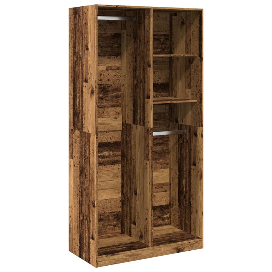 Kledingkast Bewerkt Hout Oud Hout 100 x 50 x 200 cm