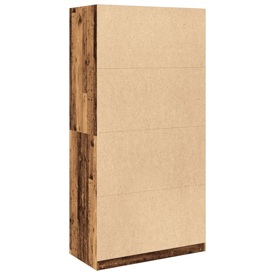 Kledingkast Bewerkt Hout Oud Hout 100 x 50 x 200 cm