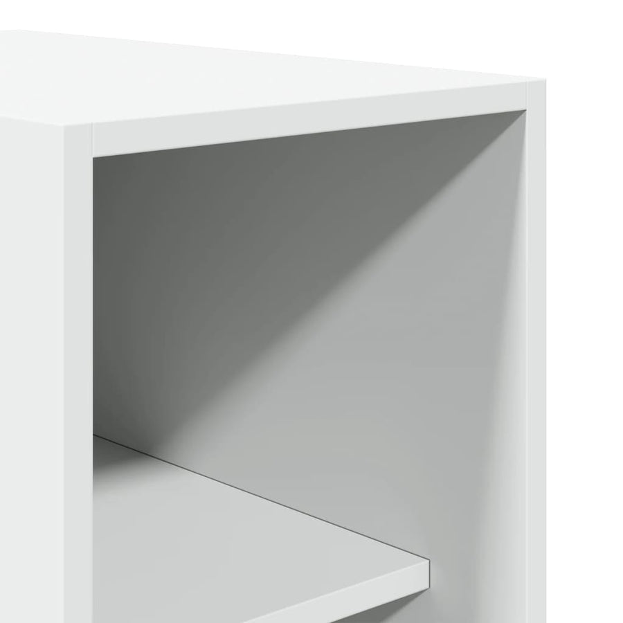 Kledingkast 30x50x200 cm bewerkt hout wit