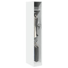 Wardrobe 30x50x200 cm treated wood white