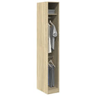 Wardrobe 30x50x200 cm engineered wood Sonoma oak finish