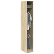 Kledingkast 30x50x200 cm bewerkt hout sonoma eiken