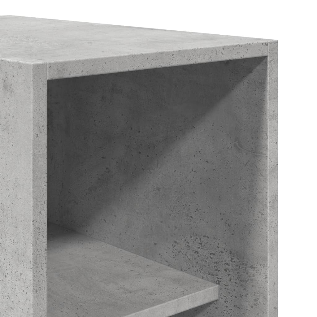 Kledingkast 30x50x200 cm bewerkt hout betongrijs