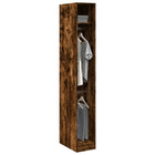 Kledingkast 30x50x200 cm bewerkt hout gerookt eiken