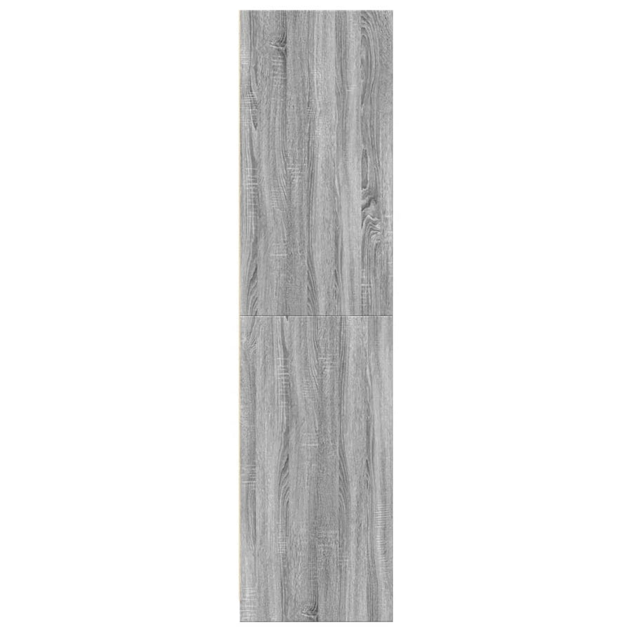 Kledingkast 30x50x200 cm bewerkt hout grijs sonoma eikenkleur