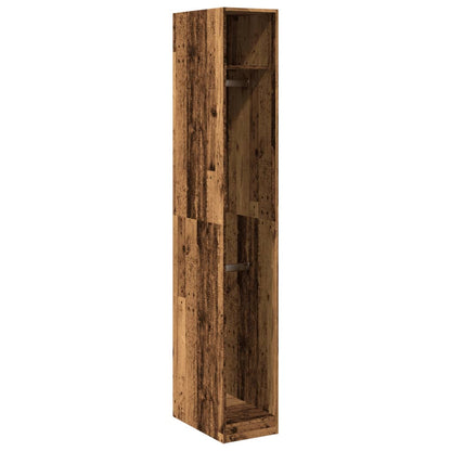 Kledingkast 30x50x200 cm bewerkt hout oud hout