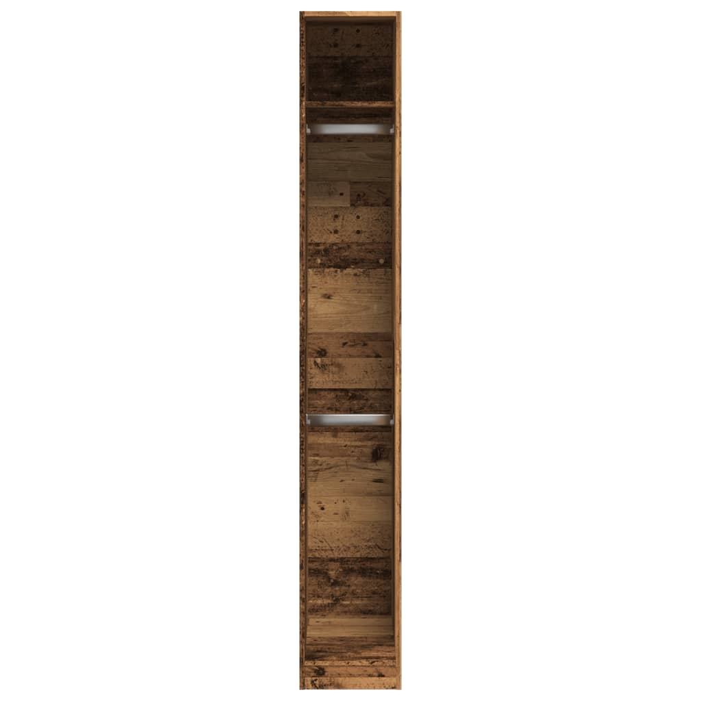 Kledingkast 30x50x200 cm bewerkt hout oud hout