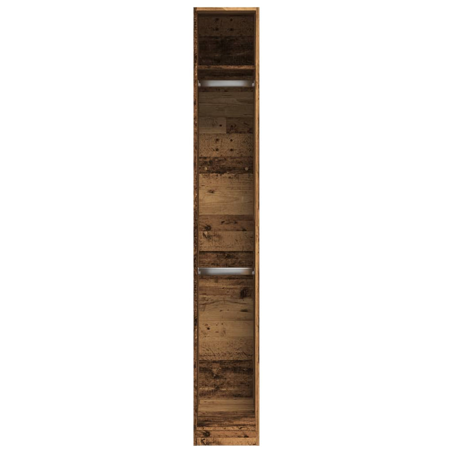 Kledingkast 30x50x200 cm bewerkt hout oud hout