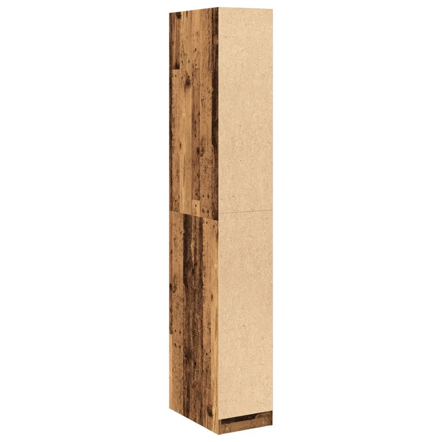 Kledingkast 30x50x200 cm bewerkt hout oud hout