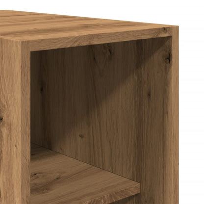 Kledingkast 30x50x200 cm bewerkt hout artisanaal eikenkleur