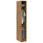 Wardrobe 30x50x200 cm processed wood artisanal oak colour