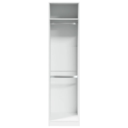 Kledingkast 50x50x200 cm bewerkt hout wit