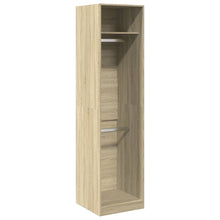 Kledingkast 50x50x200 cm bewerkt hout sonoma eikenkleurig