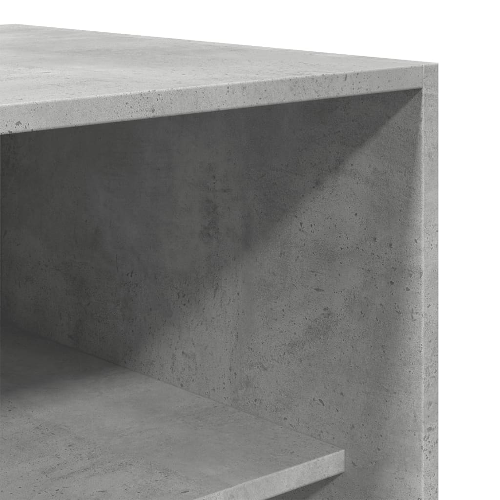 Kledingkast 50x50x200 cm bewerkt hout betongrijs