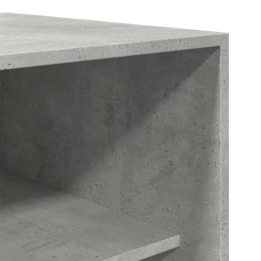 Kledingkast 50x50x200 cm bewerkt hout betongrijs