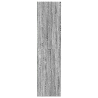 Kledingkast 50x50x200 cm bewerkt hout grijs sonoma