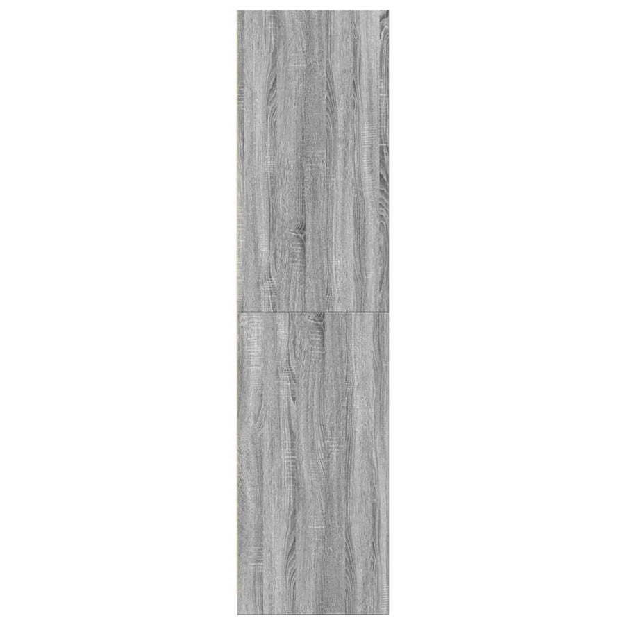 Kledingkast 50x50x200 cm bewerkt hout grijs sonoma