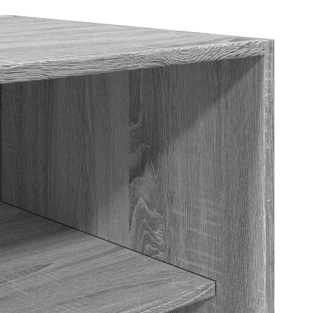 Kledingkast 50x50x200 cm bewerkt hout grijs sonoma