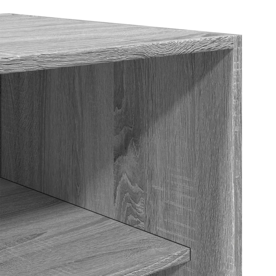 Kledingkast 50x50x200 cm bewerkt hout grijs sonoma