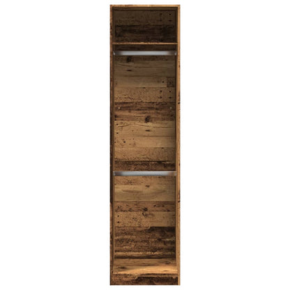 Kledingkast 50x50x200 cm bewerkt hout oud hout