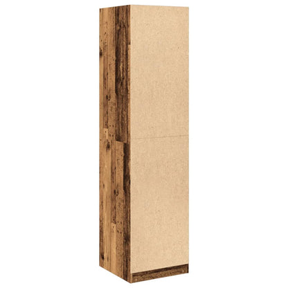 Kledingkast 50x50x200 cm bewerkt hout oud hout