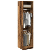 Kledingkast 50x50x200 cm bewerkt hout
