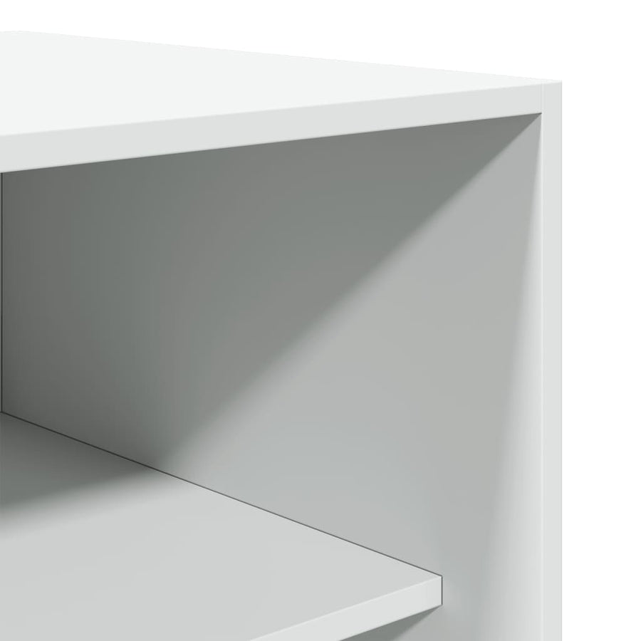 Kledingkast 80x50x200 cm bewerkt hout wit