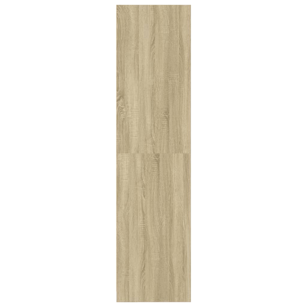 Kledingkast 80x50x200 cm bewerkt hout sonoma eikenkleurig