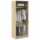 Wardrobe 80x50x200 cm engineered wood Sonoma oak color