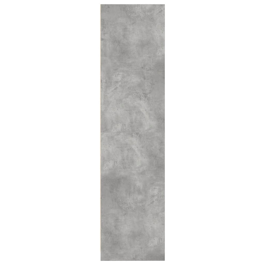 Kledingkast 80x50x200 cm bewerkt hout betongrijs