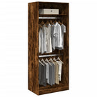 Wardrobe 80x50x200 cm treated wood smoked oak colour